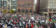 تظاهرات حاشدة في مدن أمريكية تنديدا بعدوان الاحتلال الإسرائيلي على الشعب الفلسطيني