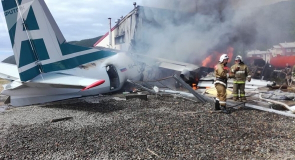 إصابة 7 أشخاص بعد هبوط اضطراري لطائرة من طراز “آن 2” في ماغادان الروسية