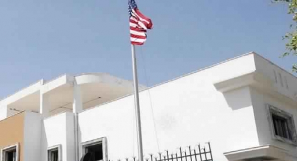 حريق في مقر السفارة الأمريكية بالعاصمة الليبية
