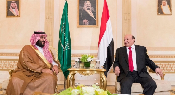 ولي العهد السعودية يبحث تطورات المشهد اليمني مع الرئيس هادي