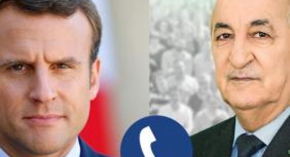 أزمتي ليبيا ومالي في اتصال هاتفي بين الرئيسين “تبون” و”ماكرون”
