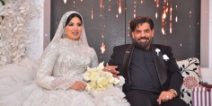 بطل العالم في الفروسية حسن العزازي يحتفل بزفافه على د. هند عزازي