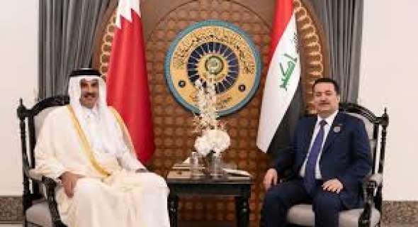 رئيس مجلس الوزراء العراقي يبحث مع أمير قطر العلاقات الثنائية ومستجدات الأوضاع الإقليمية والدولية