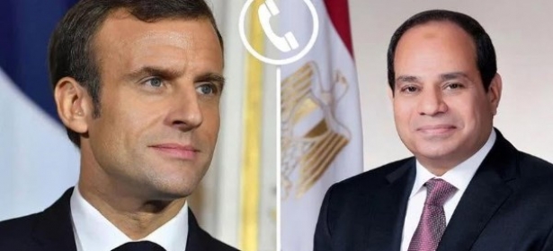 “السيسي” و”ماكرون” يبحثان هاتفيا أوضاع غزة وضرورة وقف إطلاق النار