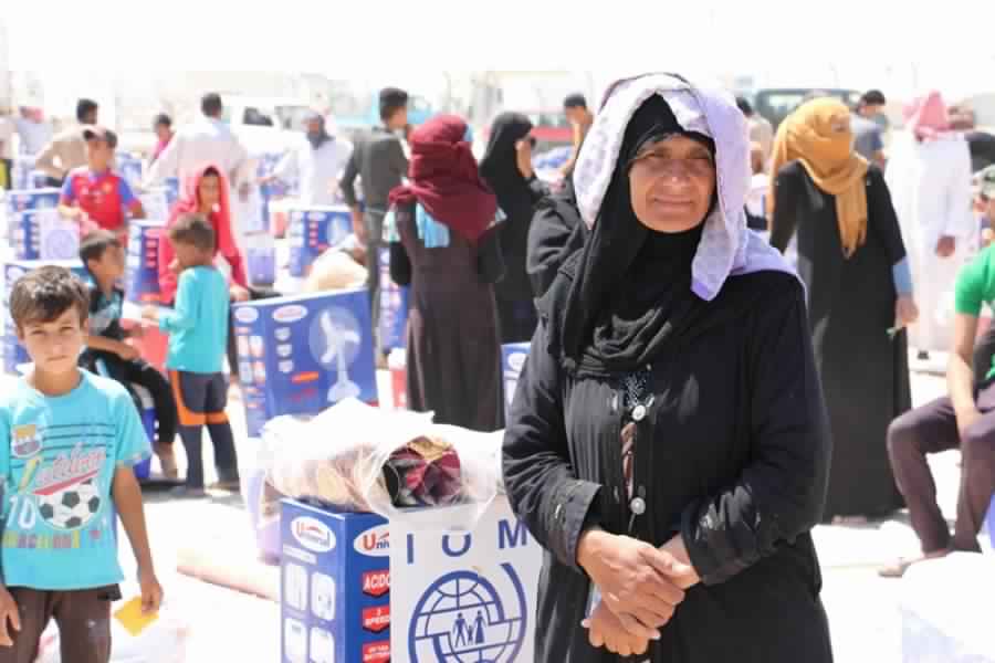 المنظمة الدولیة للھجرة توفر الرعایة الطبیة للنازحين مؤخرا من غرب الأنبار