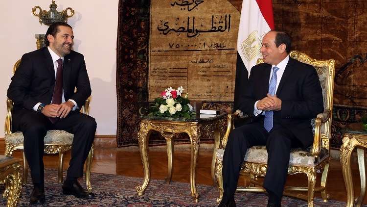“الحريري” يصل القاهرة.. و”السيسي” يستقبله بقصر الاتحادية