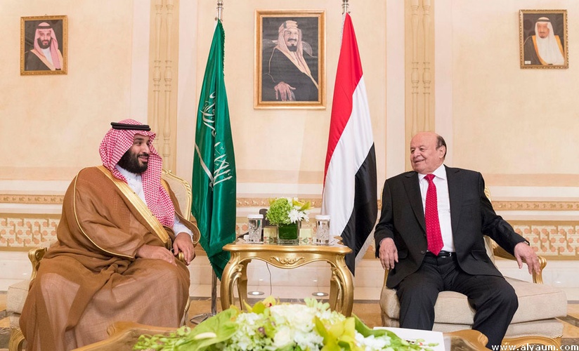 ولي العهد السعودية يبحث تطورات المشهد اليمني مع الرئيس هادي