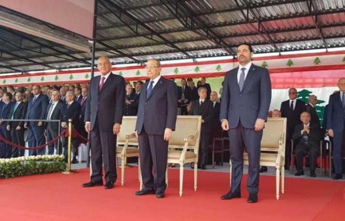 عون والحريري وبري يشهدون احتفالات الذكرى 74 لاستقلال لبنان