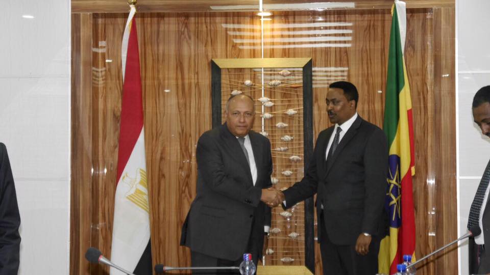 “شكري” ونظيره الإثيوبي يبحثان سبل تجاوز الجمود في المسار الفني لسد النهضة