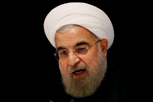 FILE PHOTO: Iranian President Hassan Rouhani speaks at a news conference near the United Nations General Assembly in New York, U.S., September 22, 2016. REUTERS/Lucas Jackson/File Photo