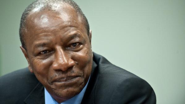 Guinean President Alpha Conde speaks at the National Democratic Institute in Washington,DC on August 1, 2011 on the future of the western African nation. AFP PHOTO/Nicholas KAMM (Photo credit should read NICHOLAS KAMM/AFP/Getty Images)
