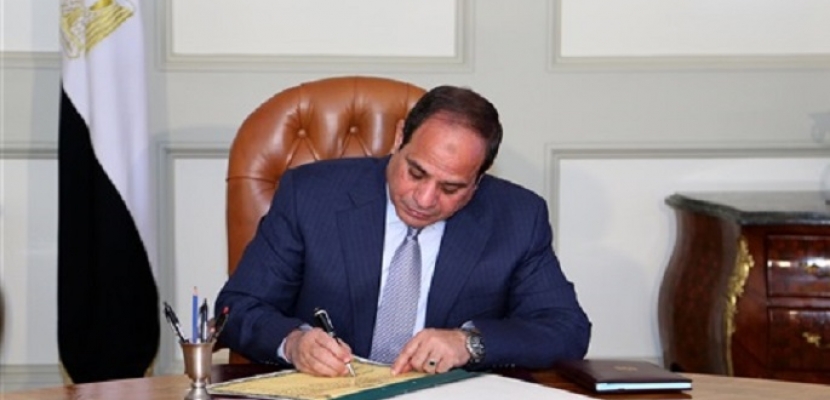 الرئيس السيسي يوقع قانون تنظيم الهيئات الشبابية