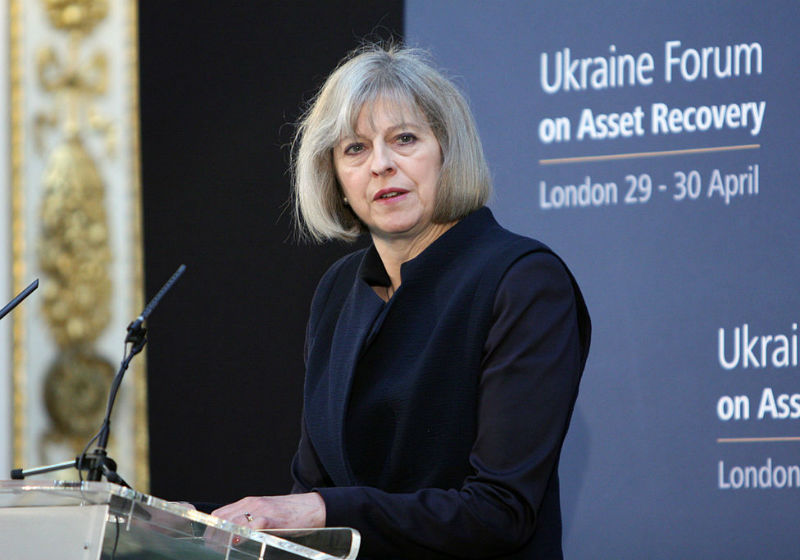 رئيسة الوزراء البريطانية تيريزا ماي. حقوق التصوير: ويكيمديا، Foreign and Commonwealth Office cc2.0