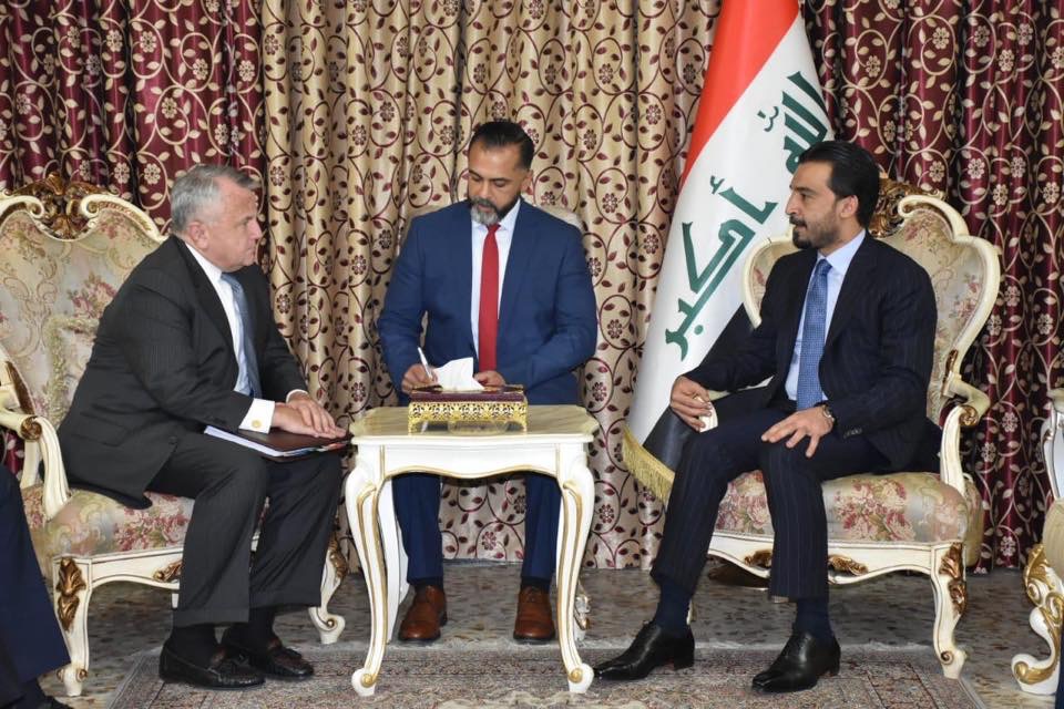 رئيس مجلس النواب العراقي يستقبل نائب وزير الخارجية الأمريكي