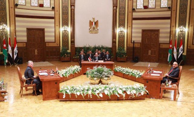 بدء أعمال القمة الثلاثية المصرية الأردنية العراقية في القاهرة