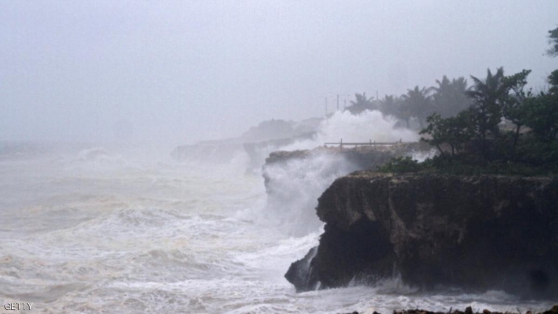 View of choppy seas in front of Santo Domingo's Malecon seafront on July 10, 2013. After whipping up winds approaching hurricane strength, Tropical storm Chantal in the Caribbean may weaken into a "tropical wave," the National Hurricane Center said Wednesday. As the storm continues to move northwest with maximum sustained winds of 45 miles (75 kilometers) per hour, tropical storm warnings for Puerto Rico and the US Virgin Islands have been canceled. They remained in effect for the coasts of the Dominican Republic and Haiti, the Miami-based center said in its 0900 GMT bulletin. AFP PHOTO/ERIKA SANTELICES (Photo credit should read ERIKA SANTELICES/AFP/Getty Images)
