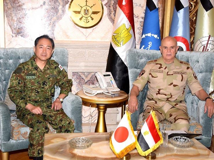 الفريق محمد فريد رئيس أركان حرب القوات المسلحة يلتقى رئيس هيئة الأركان المشتركة لقوات الدفاع الذاتى اليابانية