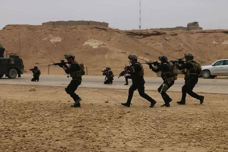 جهاز مكافحة الإرهاب (العراقي) ينفذ عملية تطهير في صحراء الأنبار