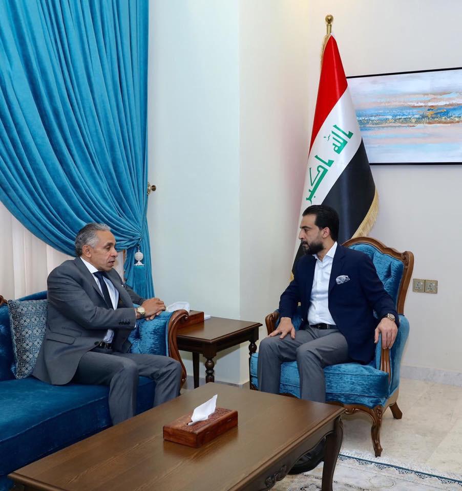 رئيس مجلس النواب العراقي يستقبل السفير المصري ببغداد