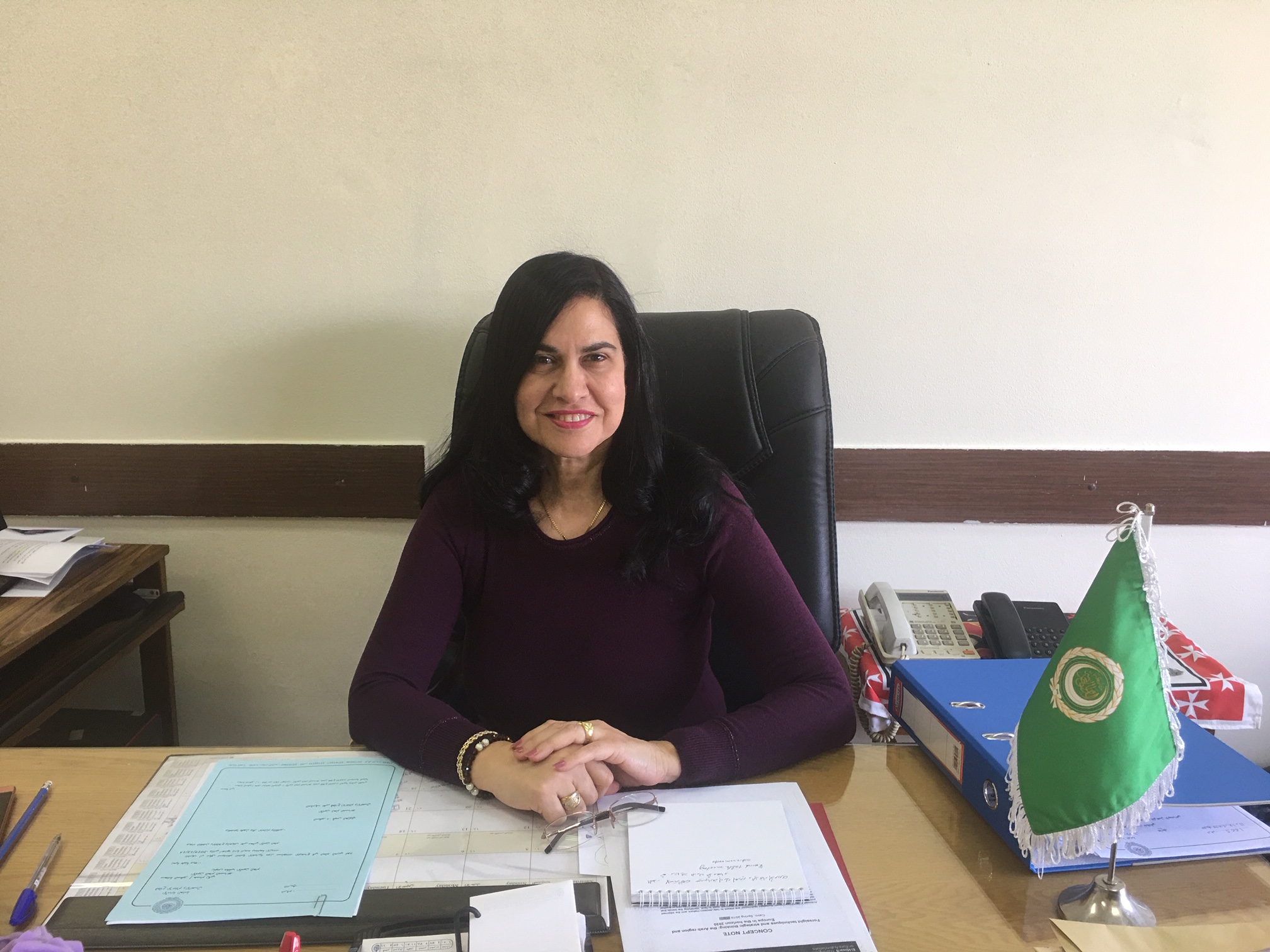 السفيرة سامية بيبرس مديرًا لإدارة متابعة الأزمات بجامعة العربية
