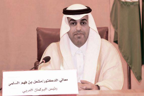 رئيس البرلمان العربي يطالب بضرورة الإلتزام باتفاق الرياض وتوحيد صفوف الشعب اليمني لمواجهة انقلاب ميليشيا الحوثي
