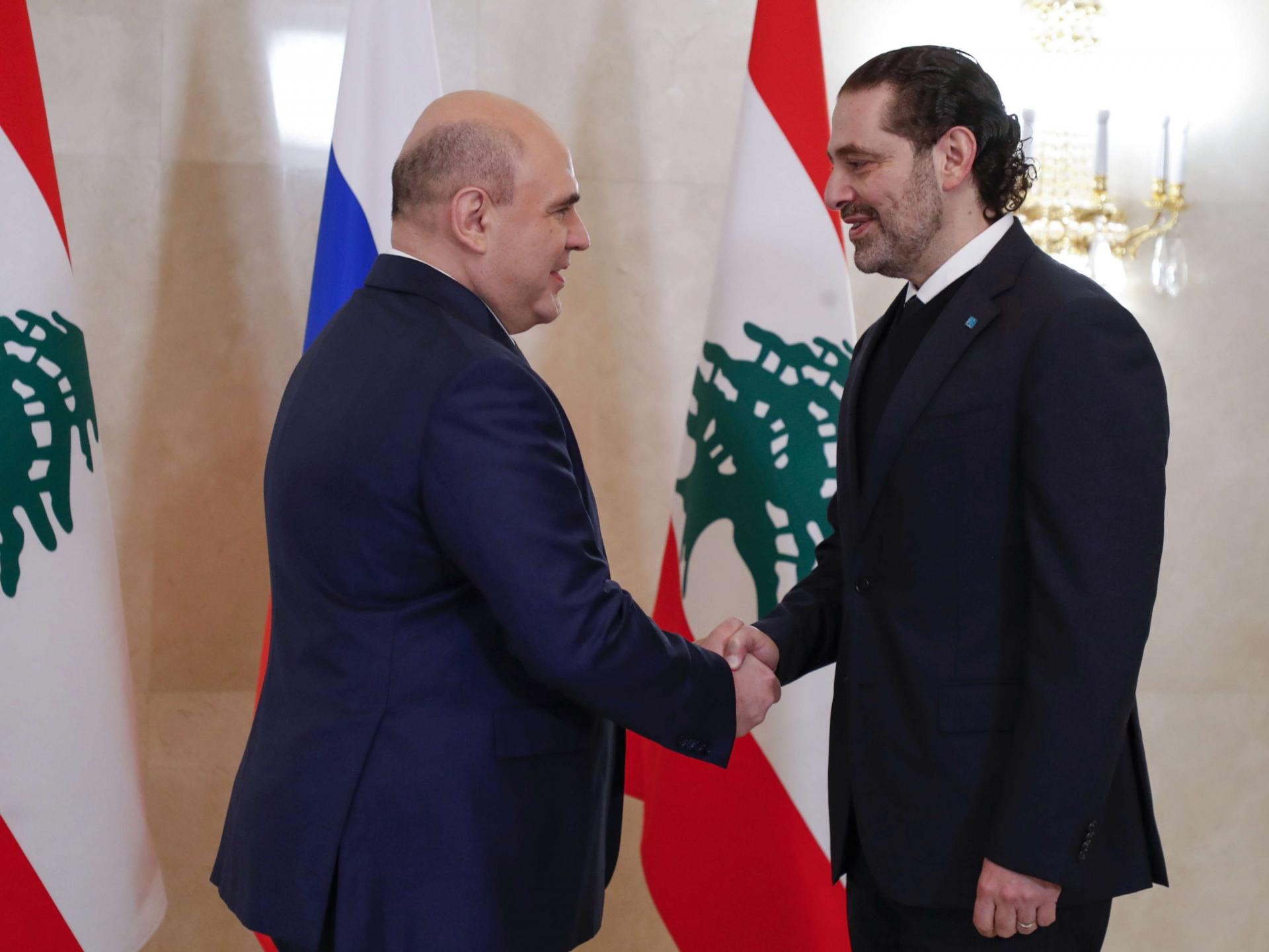 الحريري يبحث عن دعم روسي لتسوية أزمات لبنان