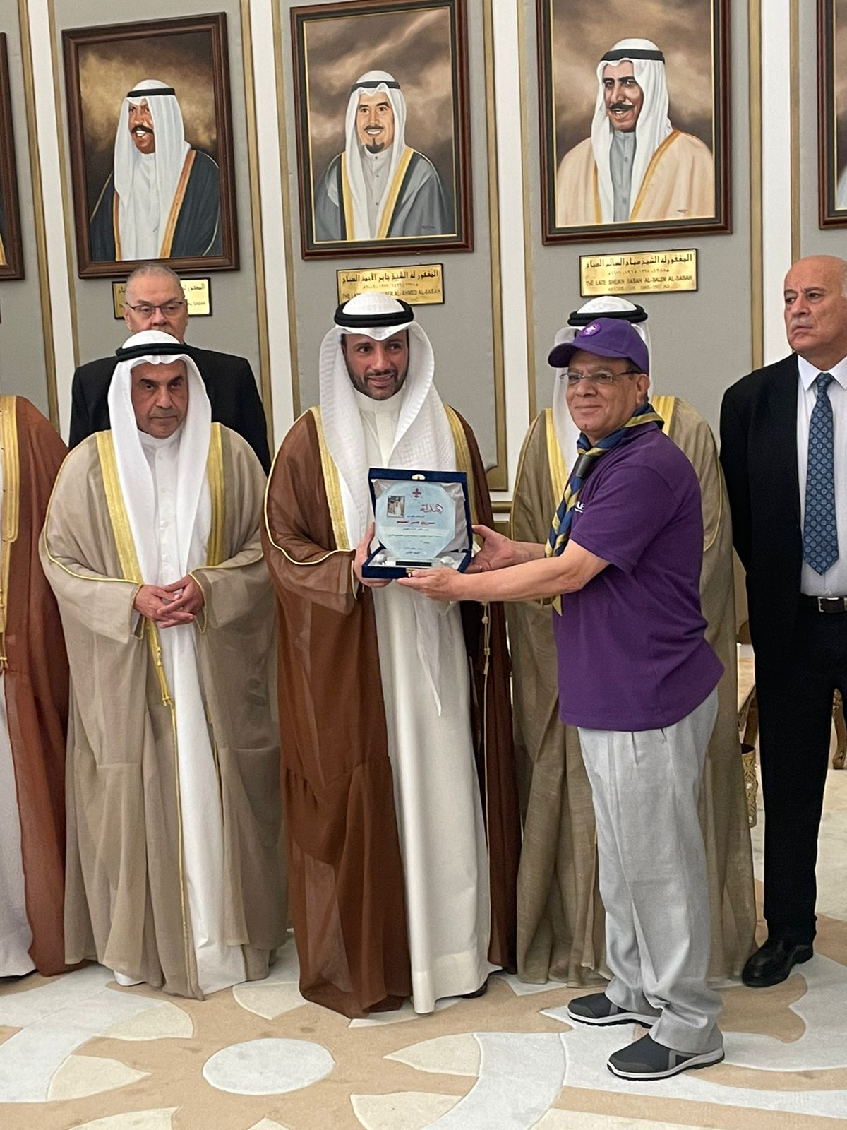 جمعية رواد الكشافة والمرشدات ببيلا تكرم رئيس مجلس الأمة الكويتي