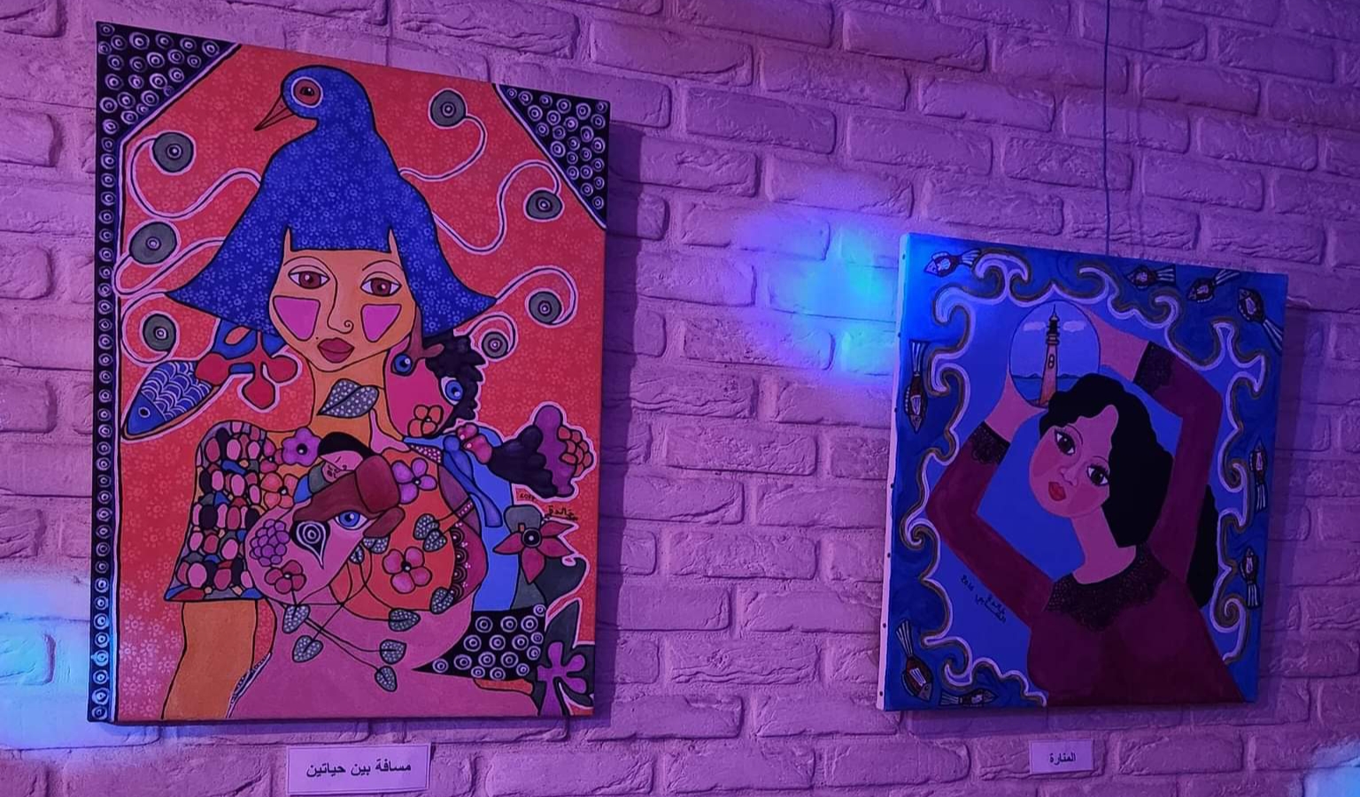 الألوان والتفاصيل أهم معالم لوحات الفنانة التونسية خالدة الشابي