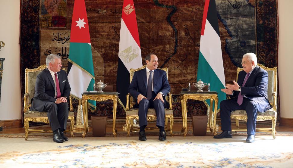 قمة مصرية أردنية فلسطينية في العلمين غدا