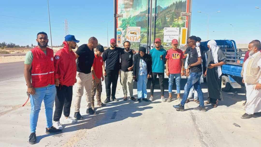 مؤسسة رواد ليبيا تطلق قافلتها الأولى لمساعدة أهالي المرج