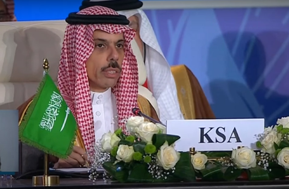 وزير الخارجية السعودي: الأحداث المأساوية في فلسطين توجب علينا الإيقاف الفوري للعمليات العسكرية