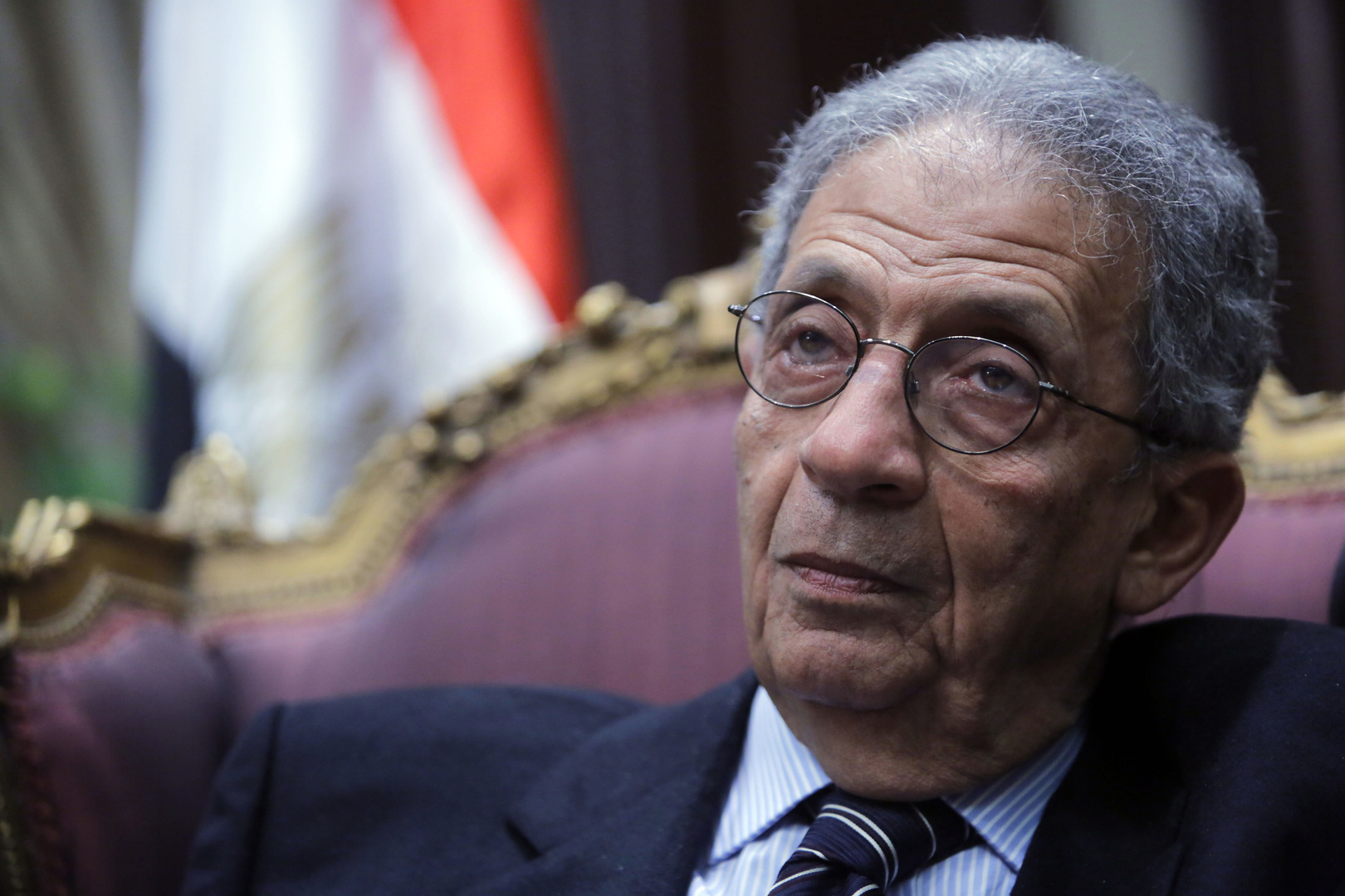 عمرو موسى يتحدث في الجامعة الأمريكية بالقاهرة عن مستقبل القضية الفلسطينية ما بعد 7 أكتوبر
