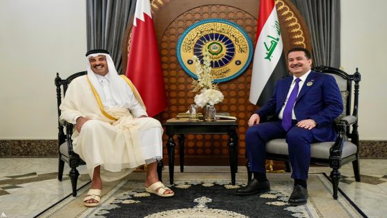 رئيس مجلس الوزراء العراقي يبحث مع أمير قطر العلاقات الثنائية ومستجدات الأوضاع الإقليمية والدولية