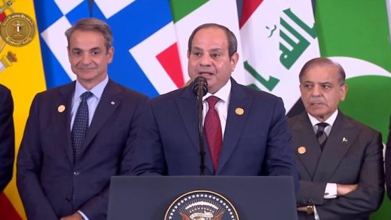 لتكن حرب غزة آخر الحروب في “الشرق الأوسط”.. نص كلمة الرئيس السيسي