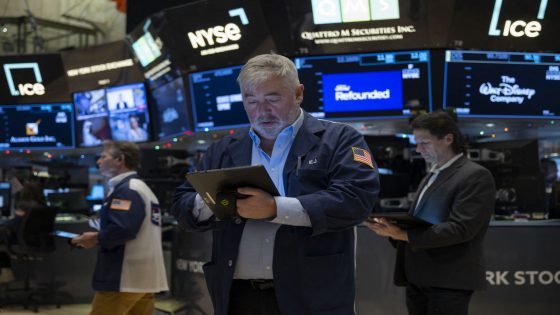 Traders work on the floor of the New York Stock Exchange (NYSE) during morning trading on January 3, 2024, in New York City. Wall Street stocks slumped to start Wednesday with all three major US indices in the red and key names such as Facebook parent Meta Platforms and Nvidia falling. (Photo by ANGELA WEISS / AFP)