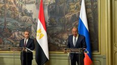 وزير الخارجية يبحث مع نظيره الروسي مشروع القرار الأمريكي حول غزة