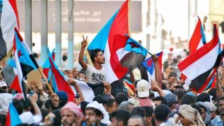 مظاهرة حاشدة في عدن تأييدا للمجلس الانتقالي الجنوبي ورفضا لأي إعلان عن حله