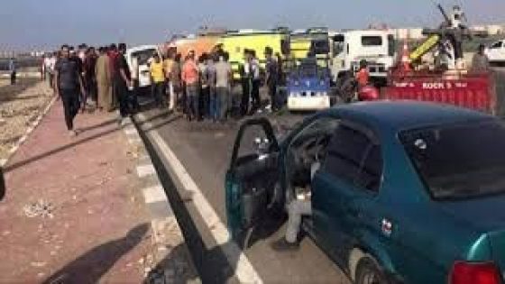 مصرع 18 عاملاً في تصادم مروّع بطريق 30 يونيو في بورسعيد