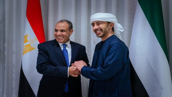 مصر تؤكد تضامنها مع الإمارات خلال لقاء عبدالله بن زايد ووزير خارجيتها