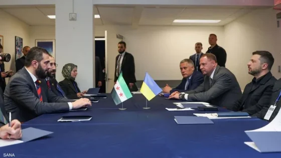 زيارة مفاجئة لـفولوديمير زيلينسكي إلى سوريا ولقاء مع أحمد الشرع