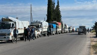 انطلاق قافلة جديدة لعودة نازحي عفرين من الحسكة إلى ريف حلب