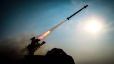 epa12571439 A handout photo made available on 05 December 2025 by the Islamic Revolutionary Guard Corps (IRGC) shows a missile being launched during a military drill in the waters off southern Iran coast. Iran's IRGC Navy has launched a two-day naval exercise across the Persian Gulf, the Strait of Hormuz, and the Sea of Oman. The drill aims to demonstrate the Navy's operational capabilities, including the deployment of advanced homegrown air defense systems and the utilization of missiles and drones. EPA/IRGC HANDOUT HANDOUT EDITORIAL USE ONLY/NO SALES