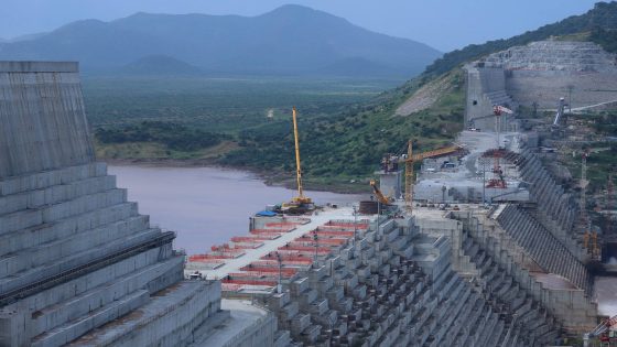 Ethiopia's Grand Renaissance Dam is seen as it undergoes construction work on the river Nile in Guba Woreda, Benishangul Gumuz Region, Ethiopia, September 26, 2019. REUTERS/Tiksa Negeri/File Photo