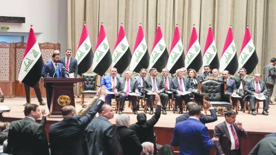 رئيس الوزراء علي الزيدي خلال التصويت على حكومته في البرلمان العراقي (المكتب الإعلامي لرئيس الوزراء)