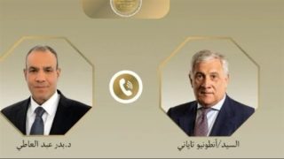 عبدالعاطي وتاياني يبحثان تعزيز العلاقات المصرية الإيطالية وخفض التوترات الإقليمية