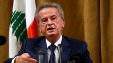 FILE PHOTO: Lebanon's Central Bank Governor Riad Salameh speaks during a news conference at Central Bank in Beirut, Lebanon, November 11, 2019. REUTERS/Mohamed Azakir/File Photo