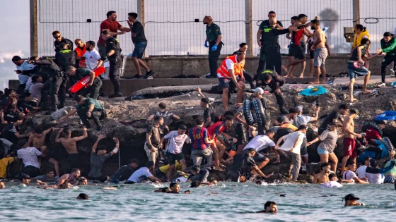 ارتفاع حصيلة قتلى تدفق المهاجرين من المغرب إلى سبتة إلى 72 شخصاً على الأقل