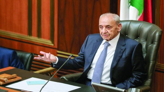 FILED - 13 October 2022, Lebanon, Beirut: File Photo - Lebanese Parliament Speaker Nabih Berri speaks at the beginning of a parliamentary session. Photo: Marwan Naamani/dpa